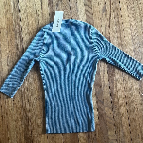 Barbara Bui Charcoal Knit Top - Picture 4 of 4